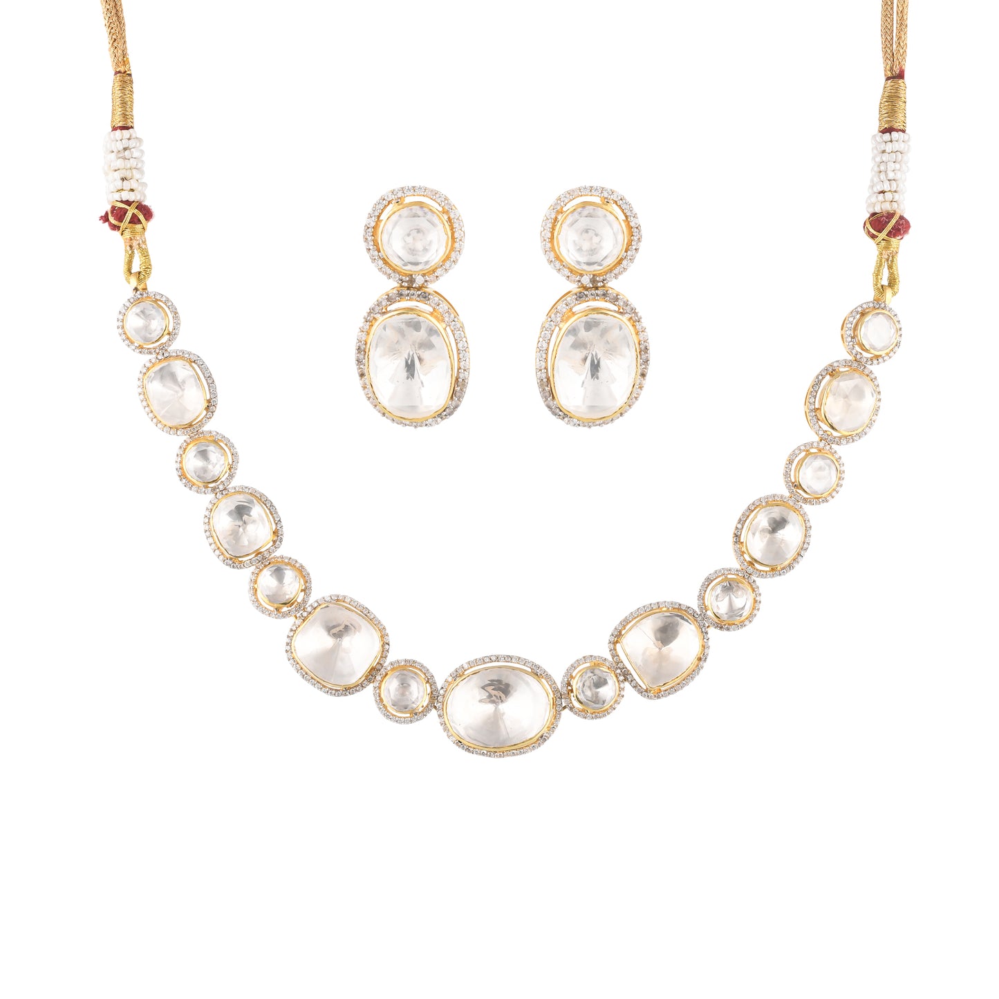 Statement Polki Necklace Set