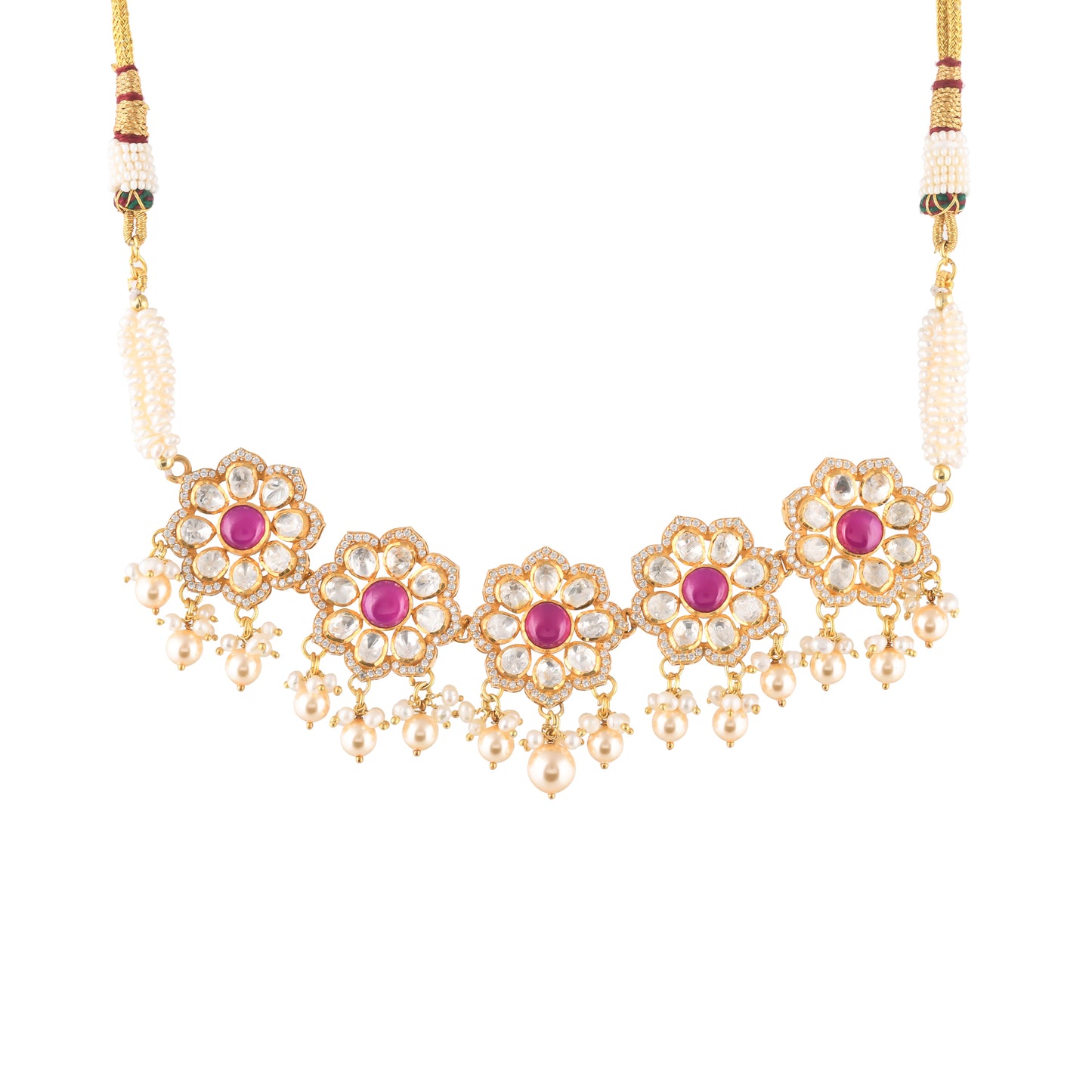 Floral Polki Choker Set