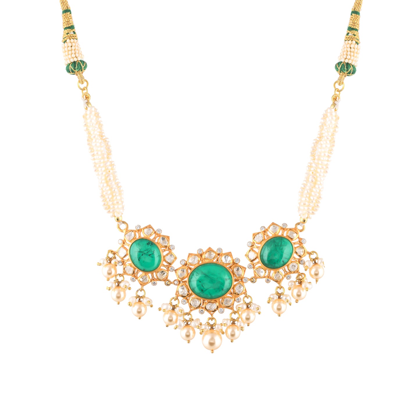 Emerald Polki Choker Set