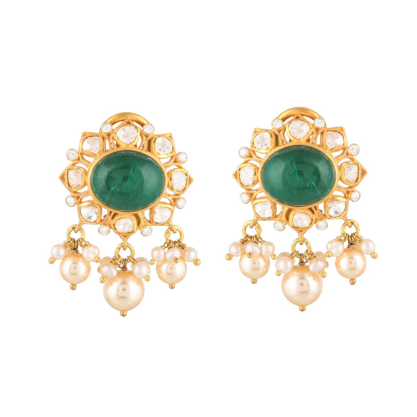 Emerald Polki Choker Set