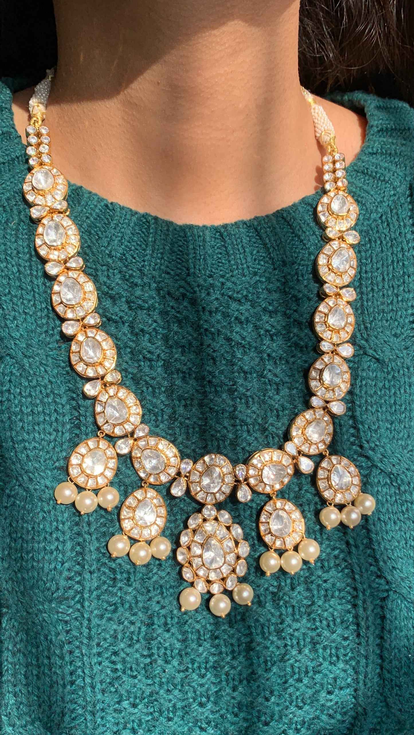 Bridal Polki Necklace Set