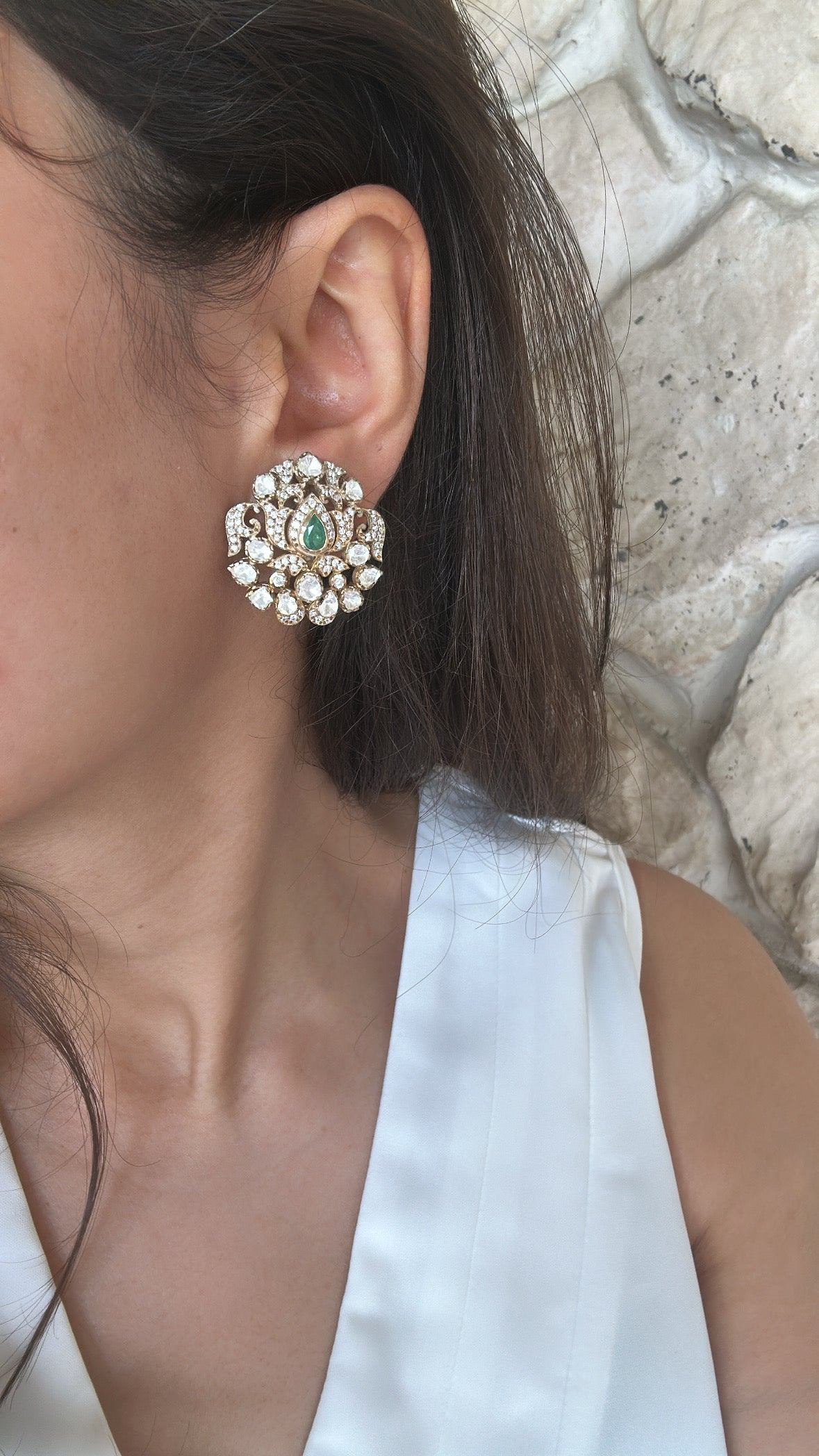 Delicate Polki Earrings