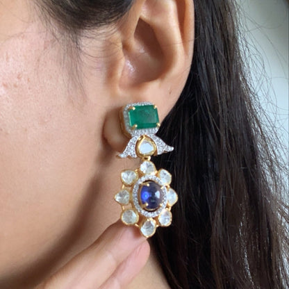 Statement Polki Earrings