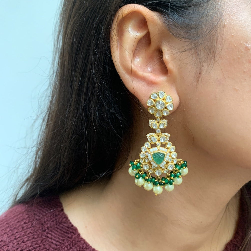 Floral Carved Earrings