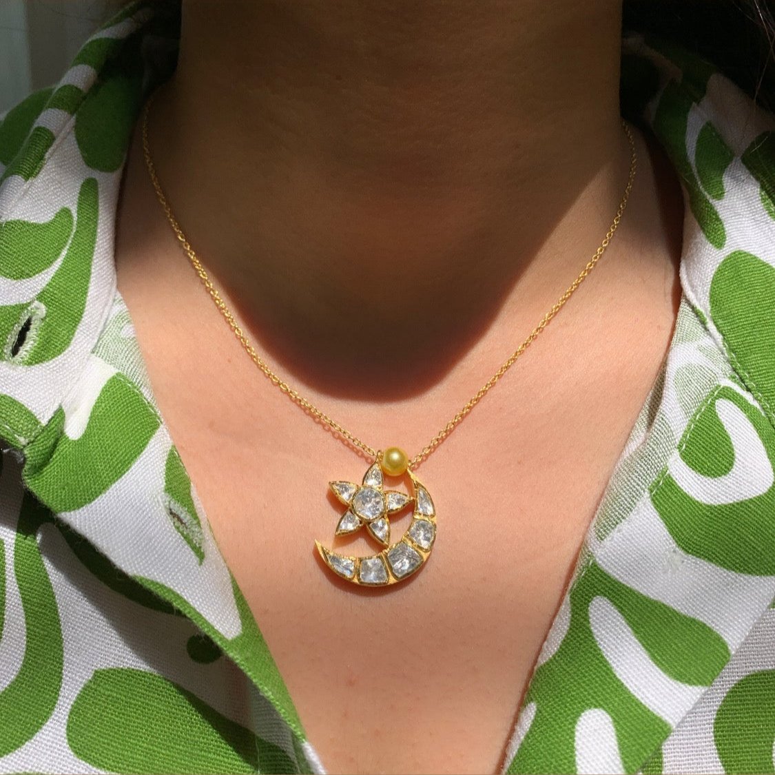 Chand Polki Pendant