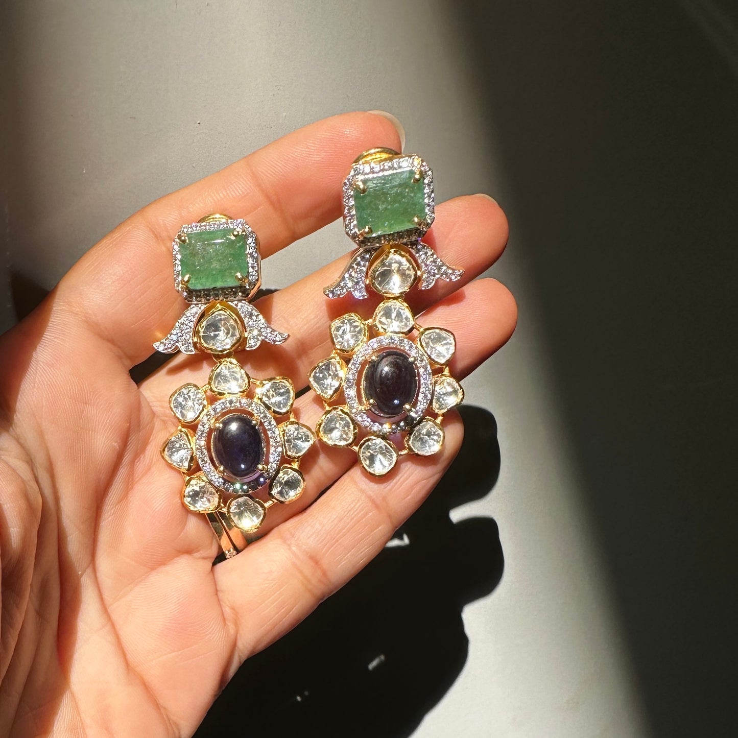 Statement Polki Earrings