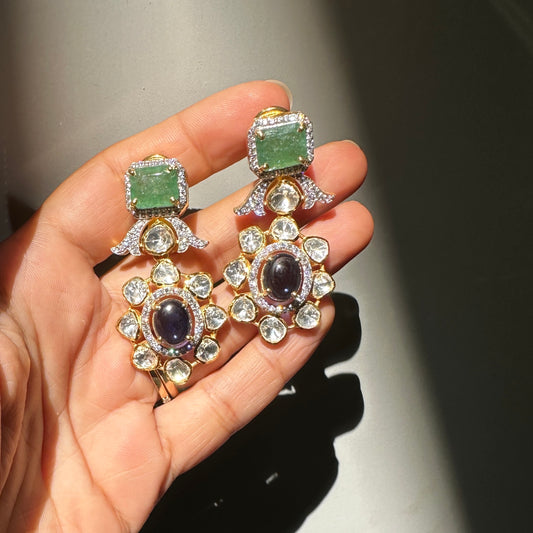 Statement Polki Earrings