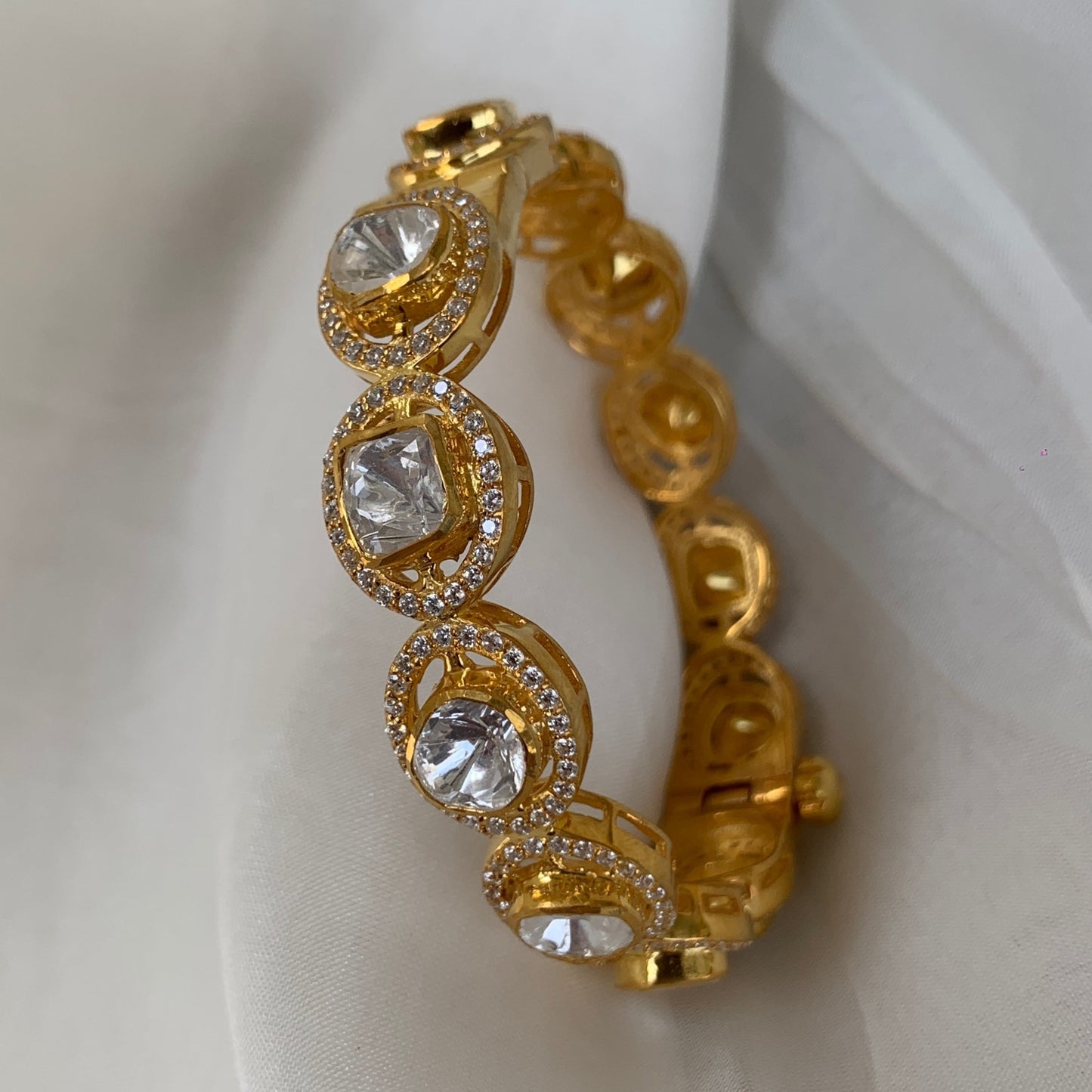 Single Line Polki Bangle