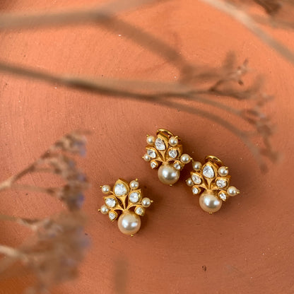 Nargis Polki Pendent Set
