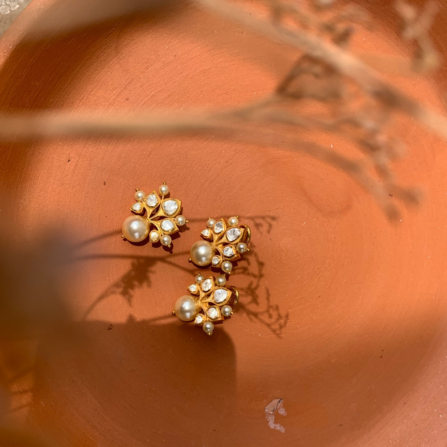 Nargis Polki Pendent Set