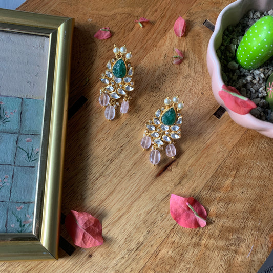 Malika Polki Earrings