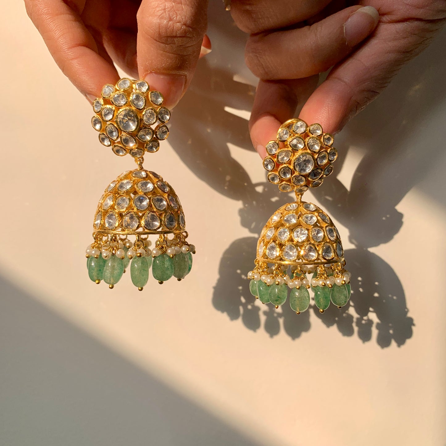 Classic Floral Jhumkis
