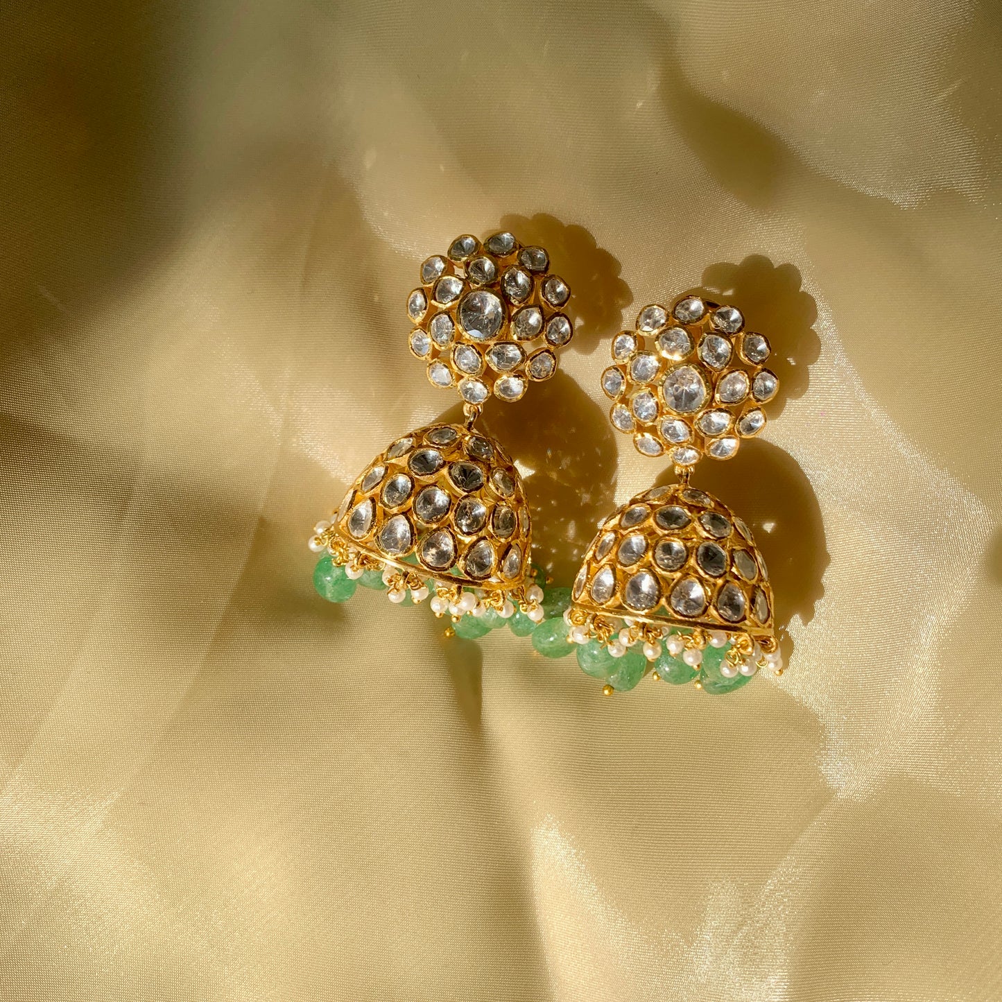Classic Floral Jhumkis
