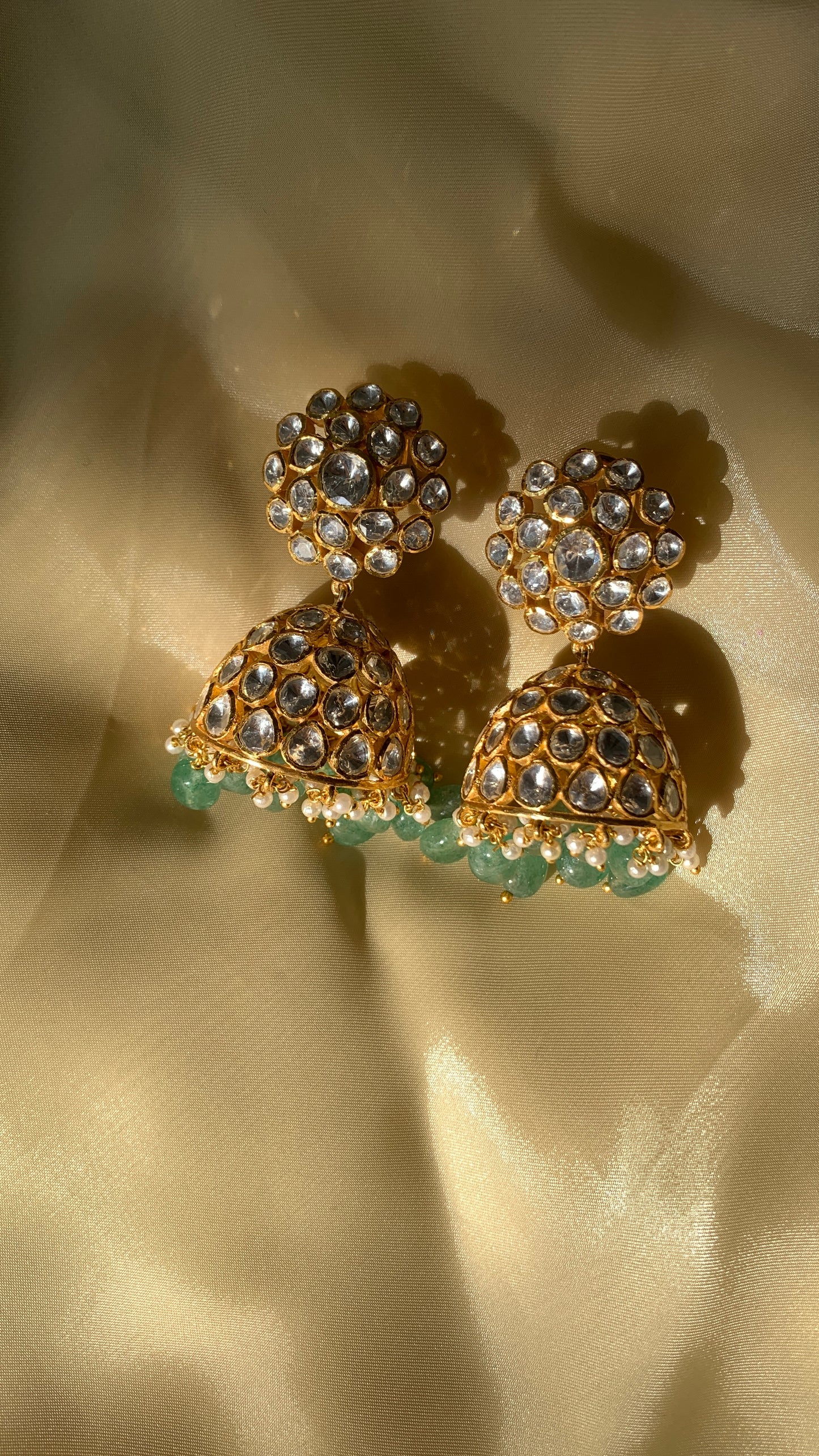 Classic Floral Jhumkis
