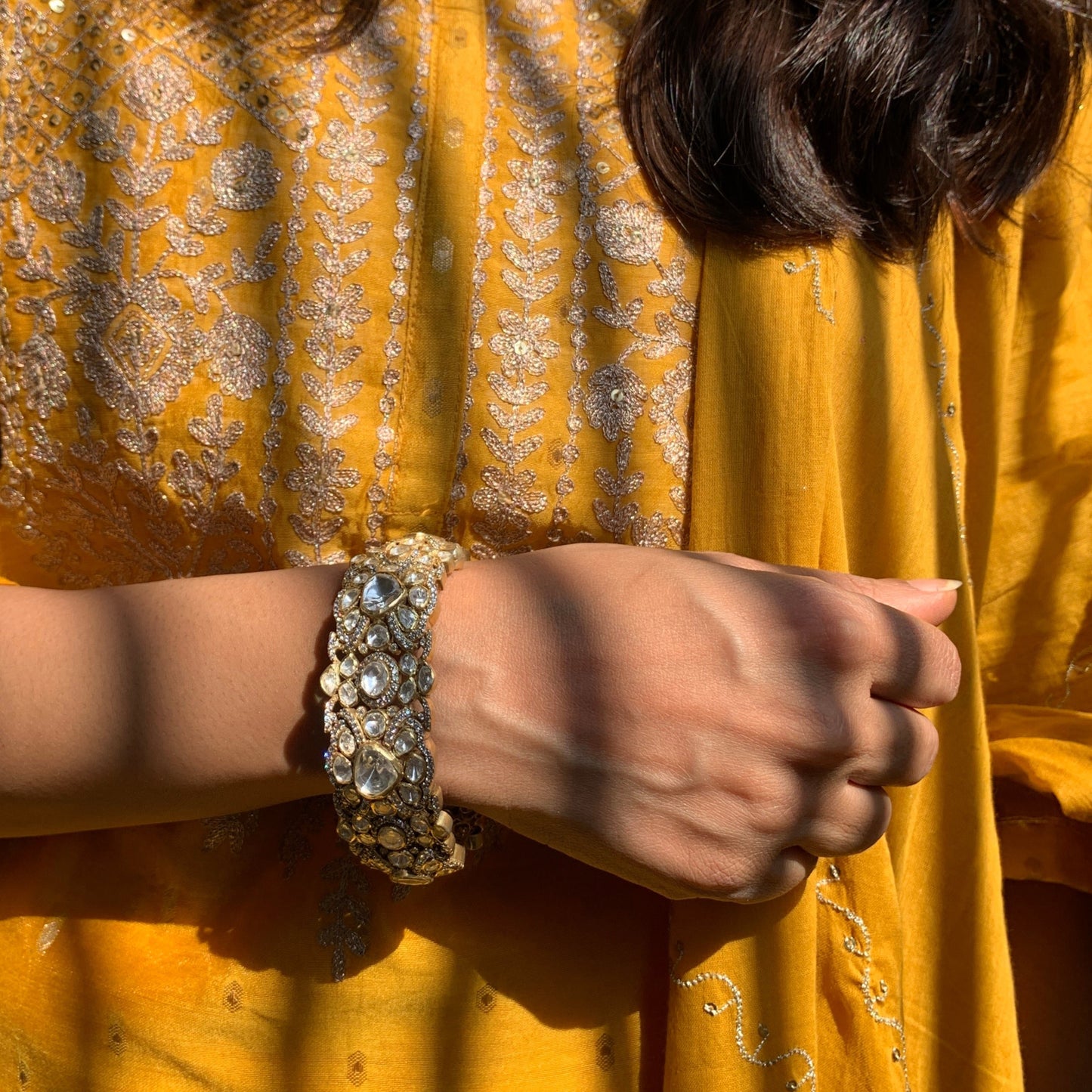 Antique Polki Bangle