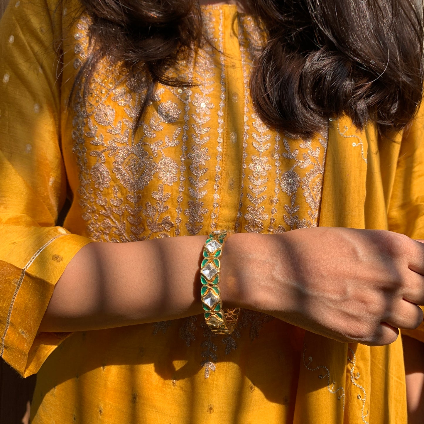 Hari Almaas Polki Bangle