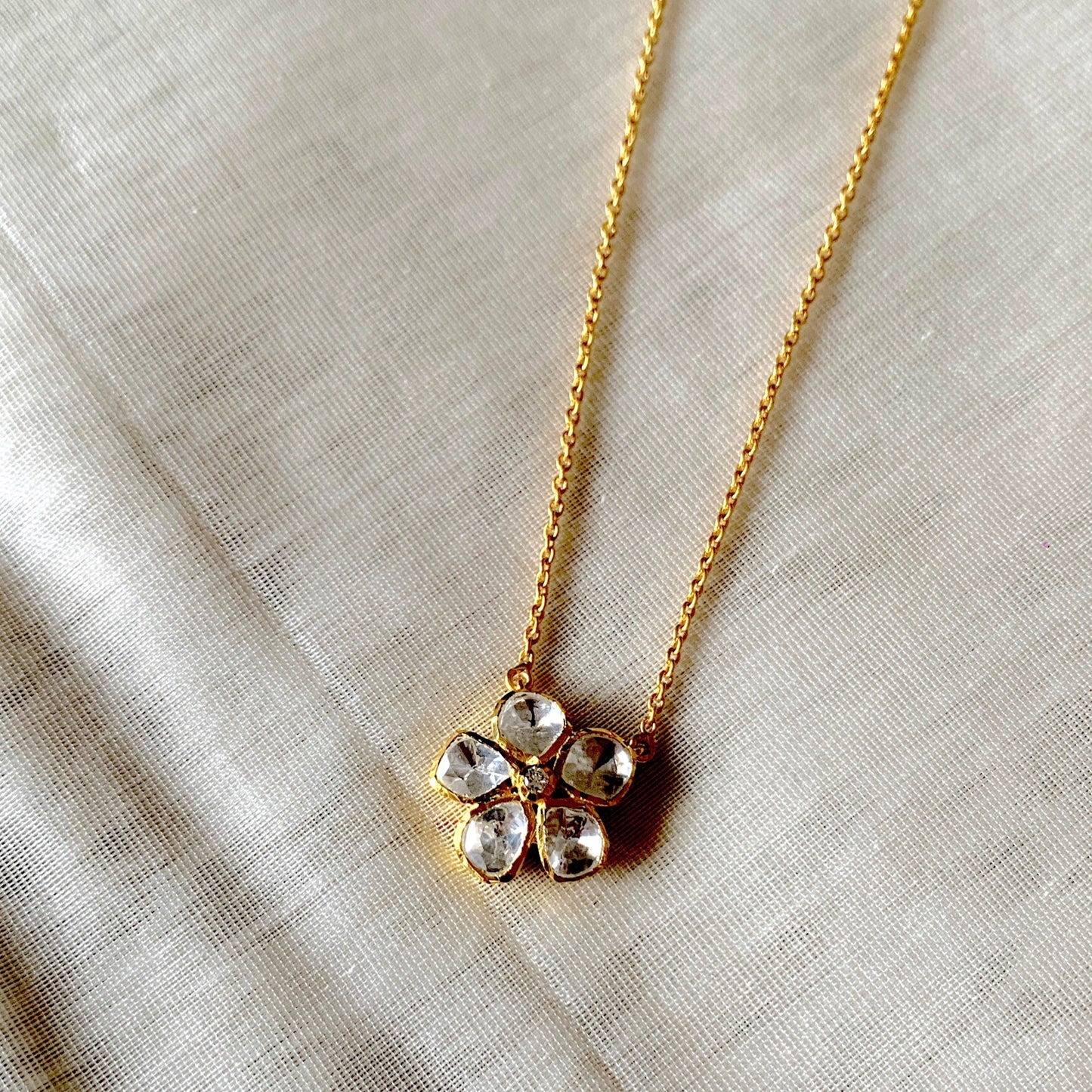 Floral Polki Pendant