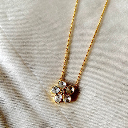Floral Polki Pendant