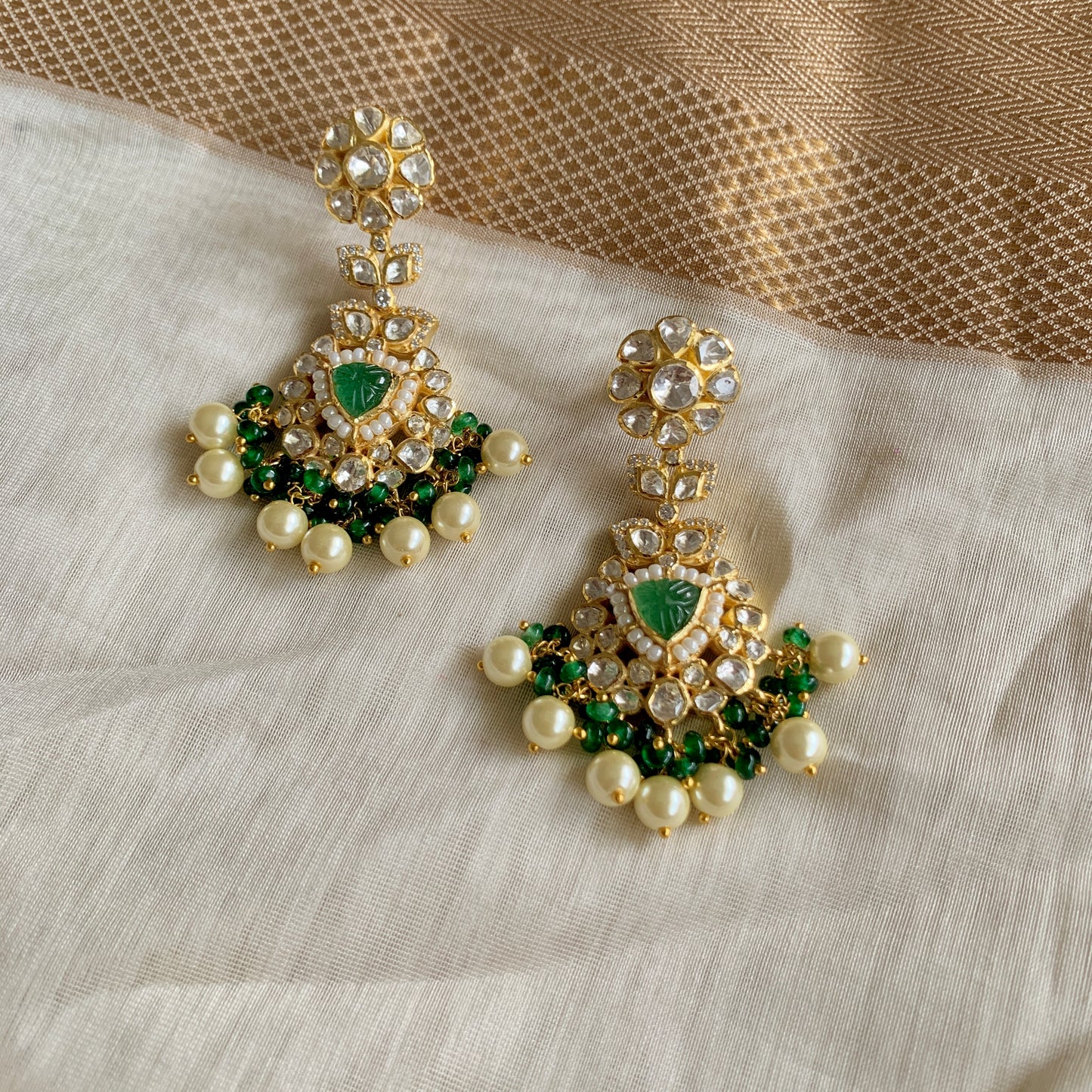 Floral Carved Earrings