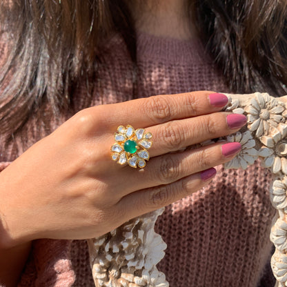 Carved Square Ring