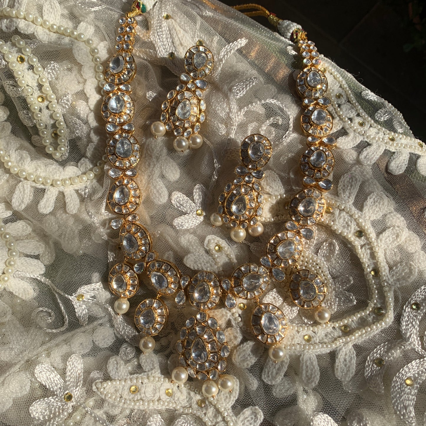 Bridal Polki Necklace Set