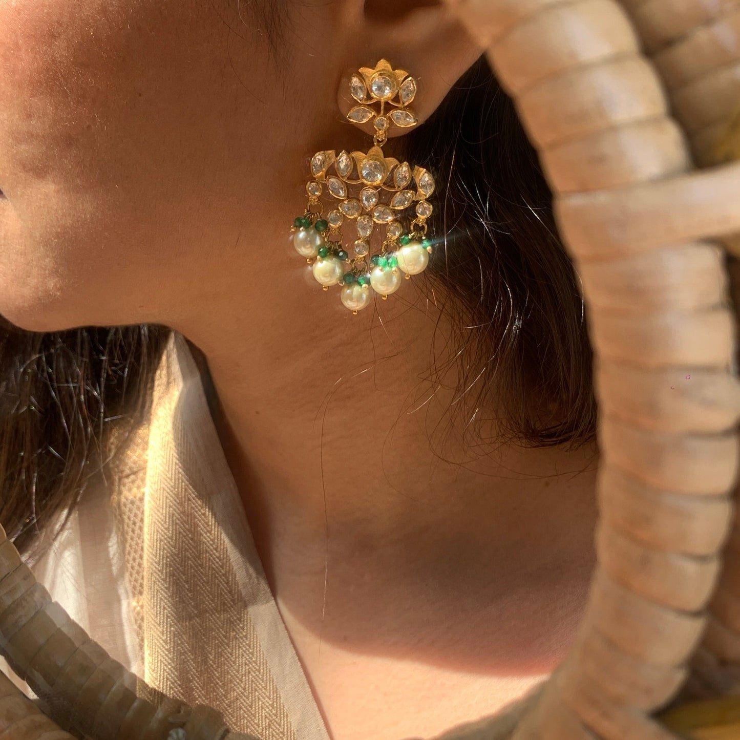 Dina Polki Earrings
