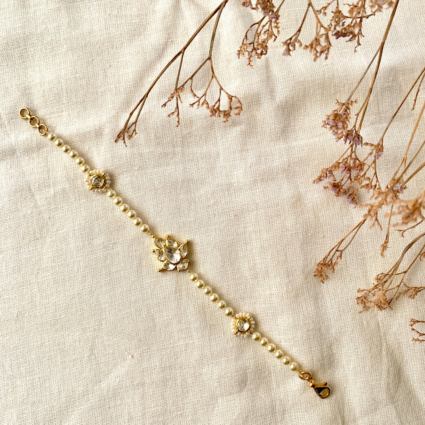 Nala Floral Polki Bracelet