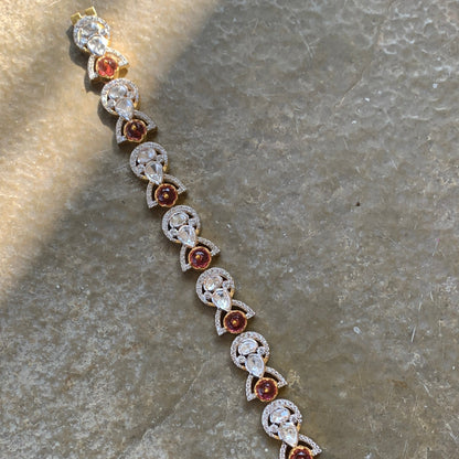 Kharbuja Tennis Bracelet