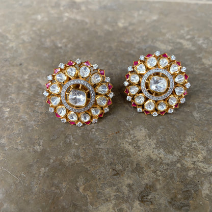Ruby Polki Earrings