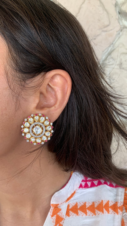 Ruby Polki Earrings