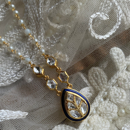 Blue Meena Pendant