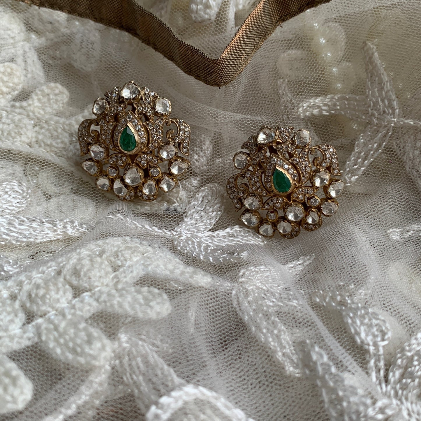 Delicate Polki Earrings