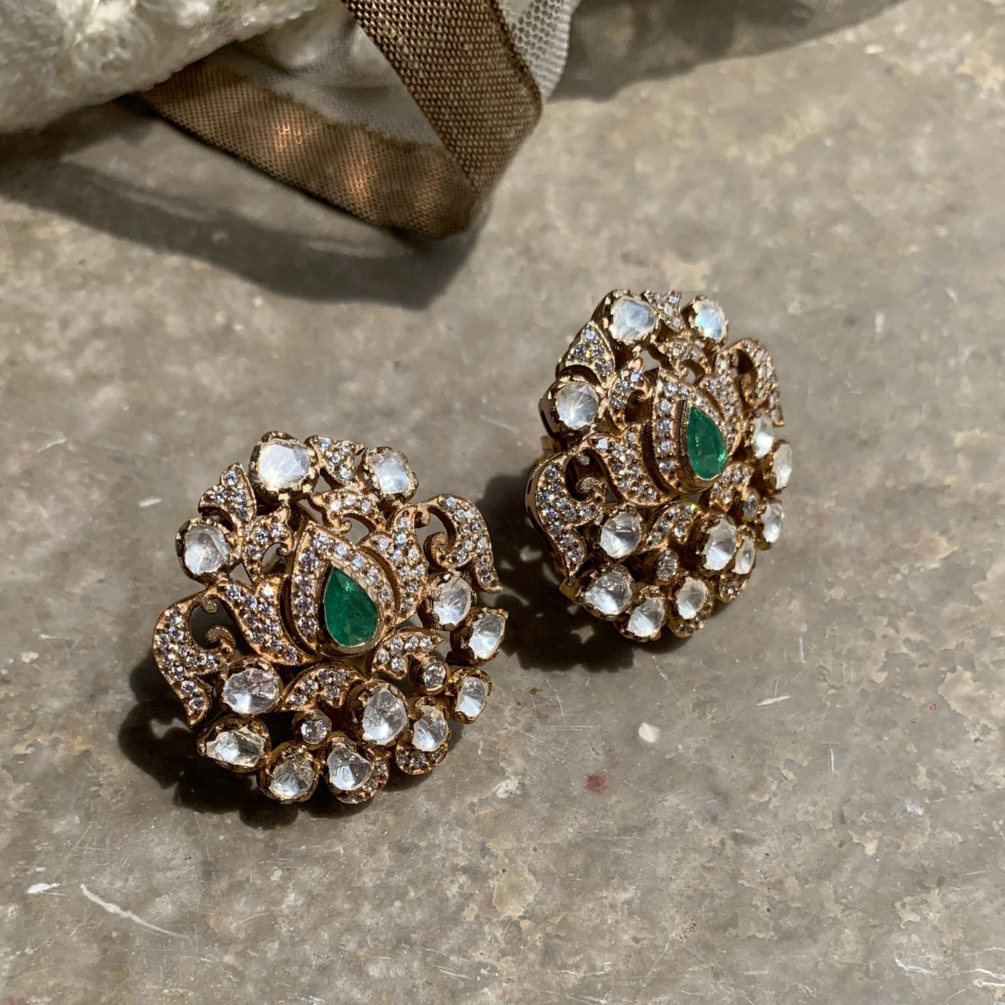 Delicate Polki Earrings