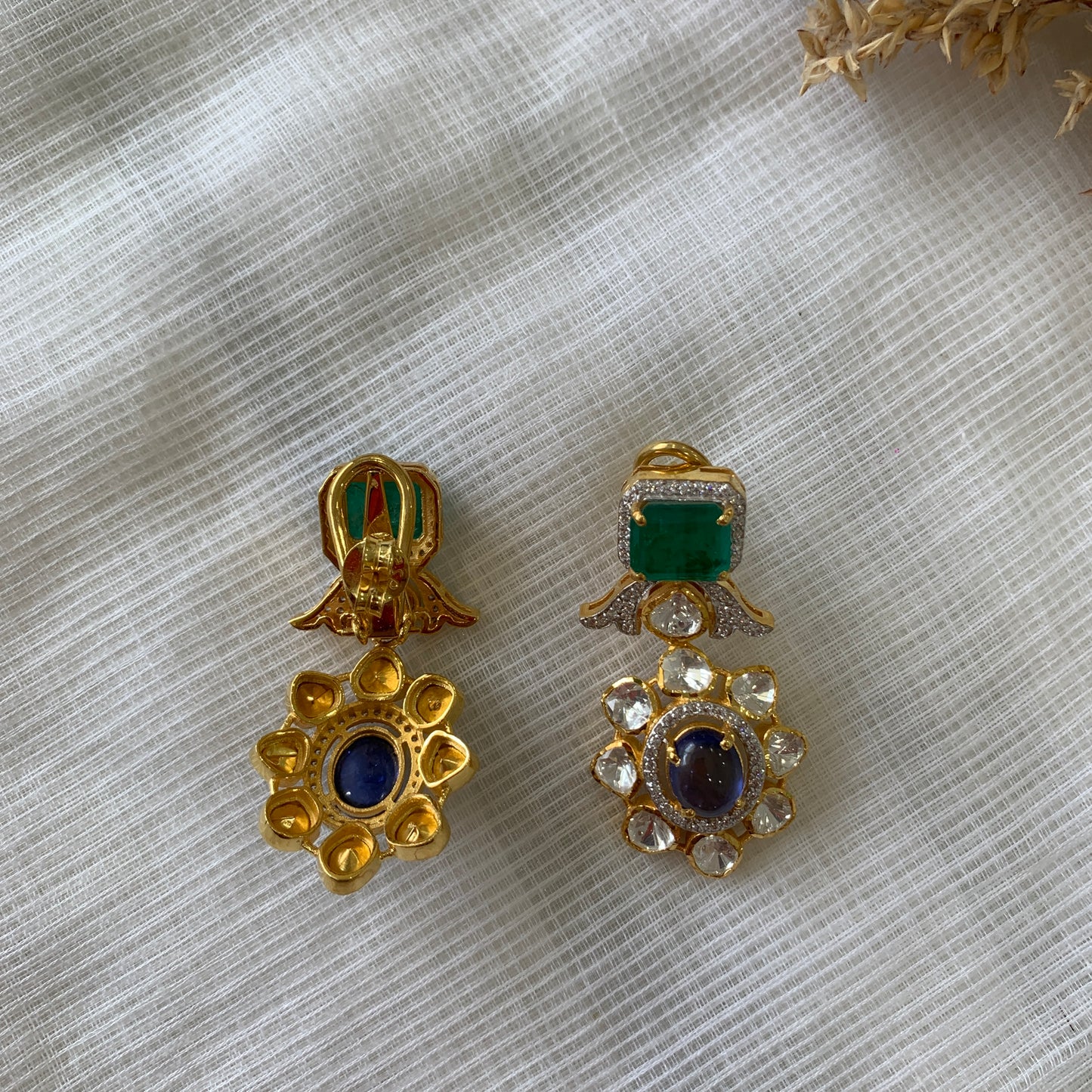 Statement Polki Earrings