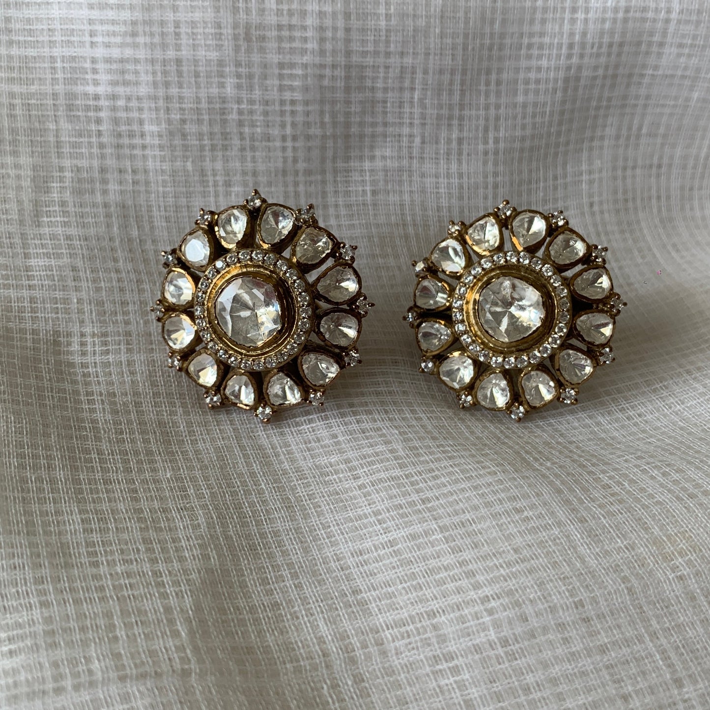 Statement Polki Studs