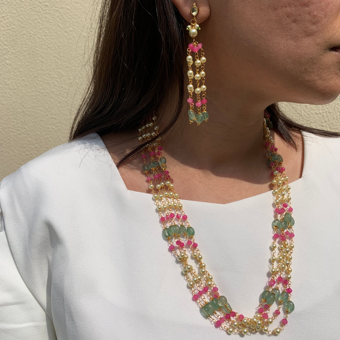 Delicate Multicolor Mala Set