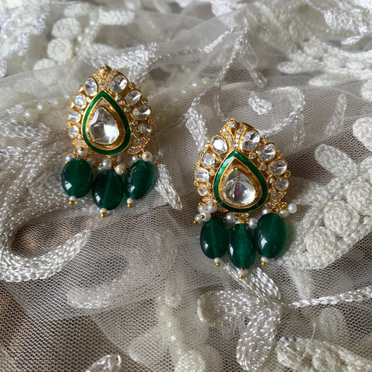 Meenakshi Polki Earrings