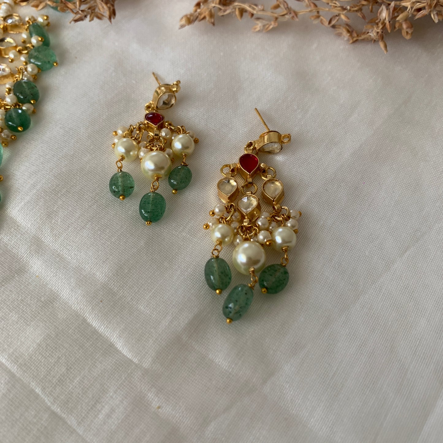 3 Layer Kundan Necklace Set