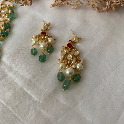 3 Layer Kundan Necklace Set