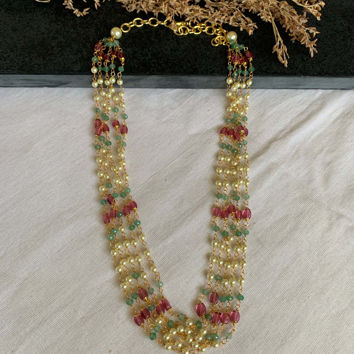 3 Colors Layered Mala Set