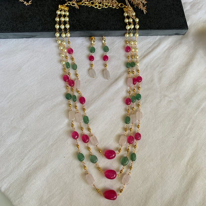 Multicolor 3 Layer Mala Set