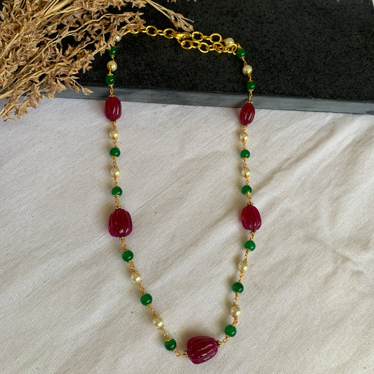 Red Stones Mala