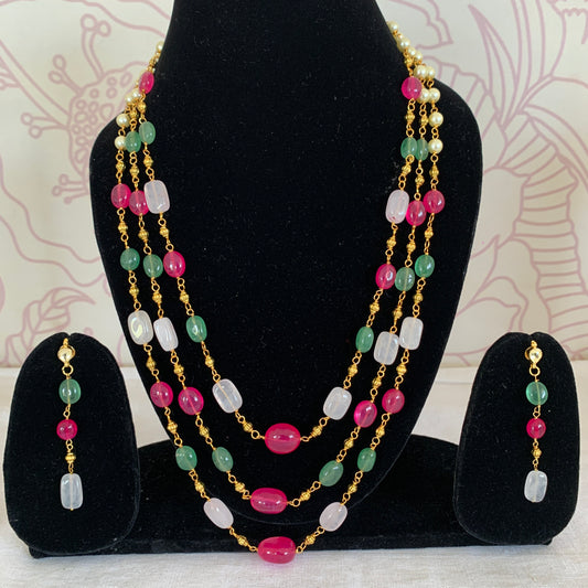 Multicolor 3 Layer Mala Set