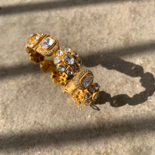 Floral Polki Bangle