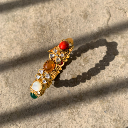 Navratan Polki Bangle