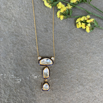 Navya Polki Pendant Set