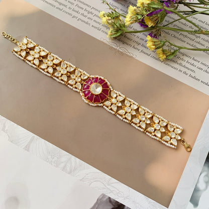 Ruby Polki Bracelet