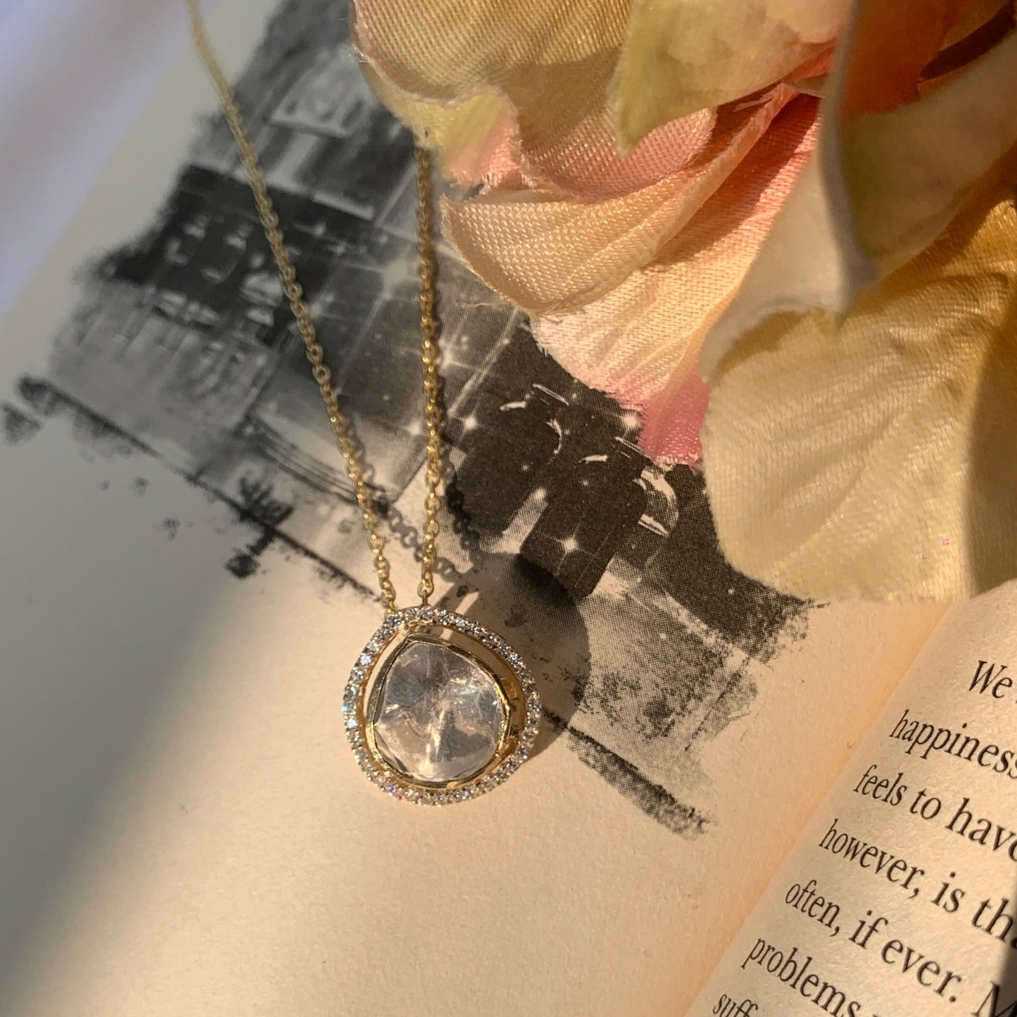 Solitaire Polki Necklace