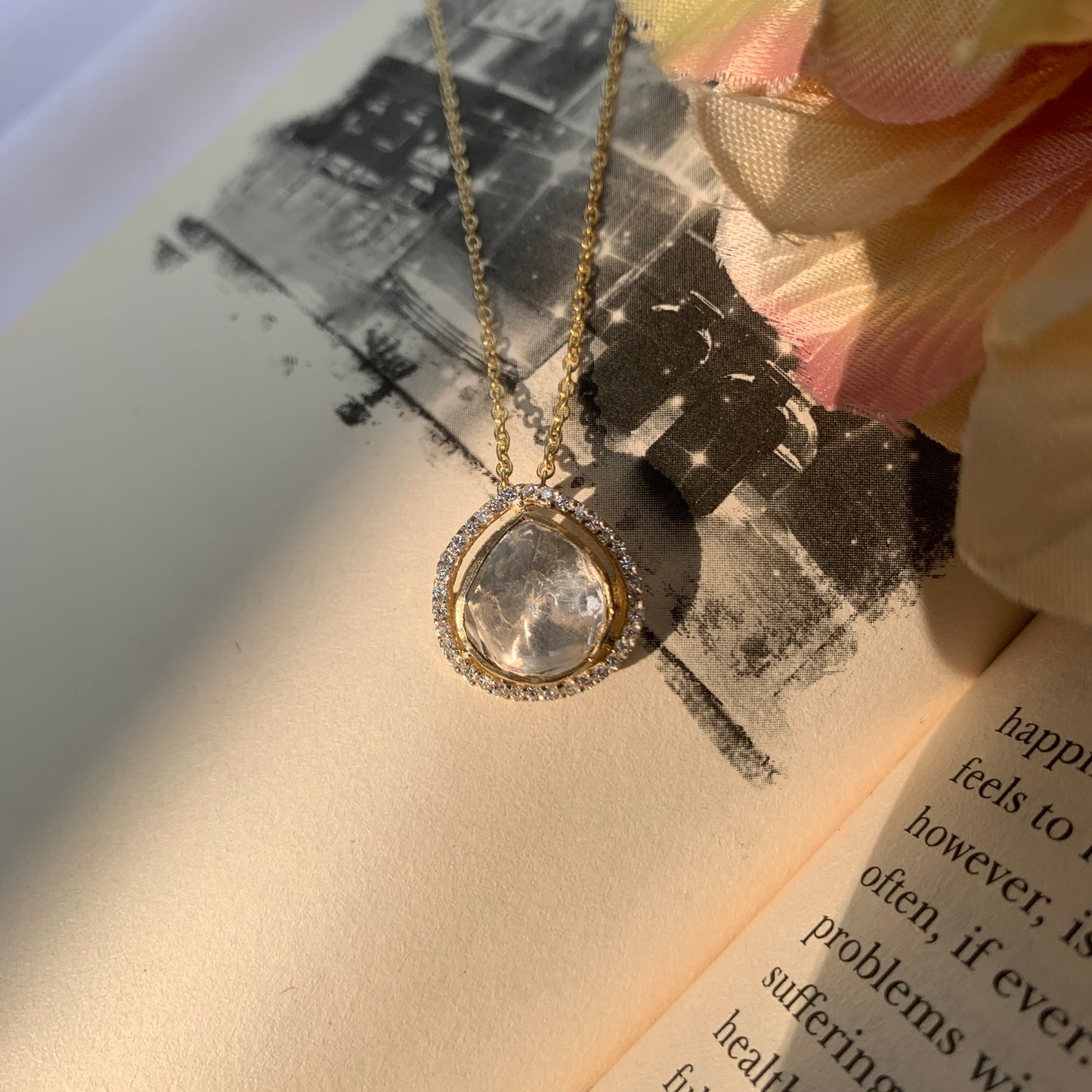 Solitaire Polki Necklace