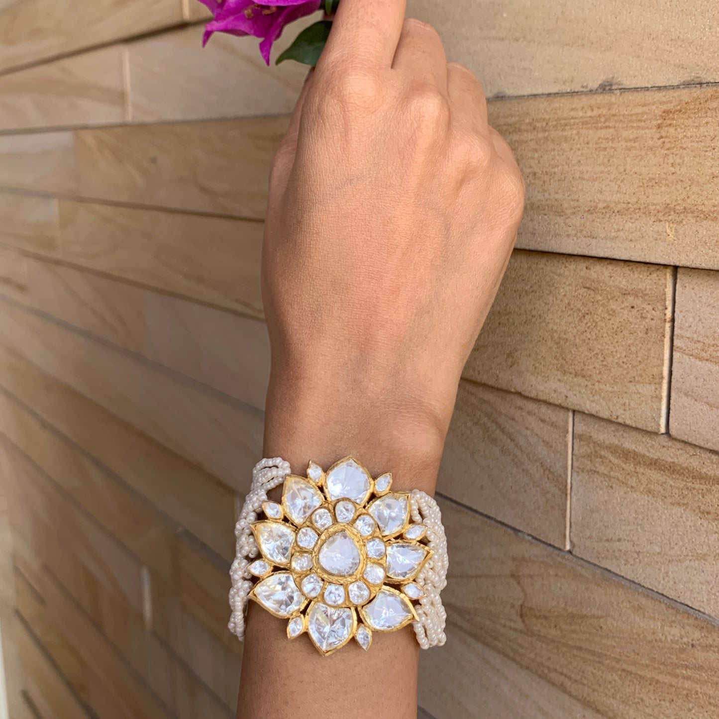 Statement Lotus Bracelet